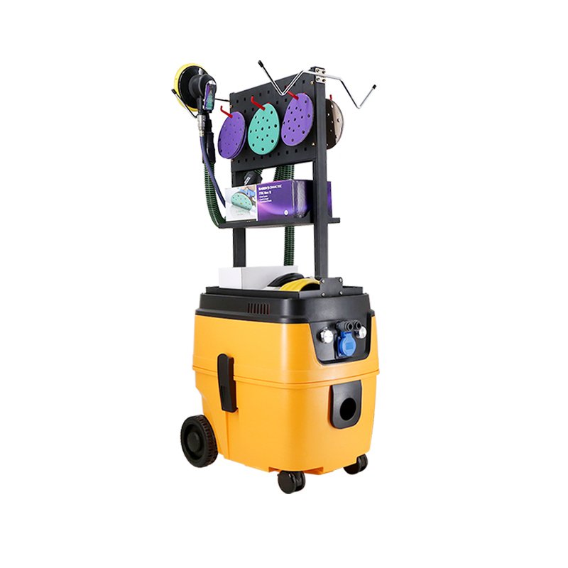 FUNISI Dust-free Electrical Grinding Machine Tools Pneumatic Dust Dry Sanding Polishing Machine for Car Body Repair